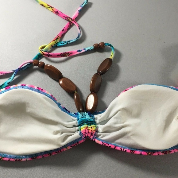 OP Junior Size Large 11-13 Bikini Top Junior Size Large 11-13 Aztec Print - Picture 6 of 8